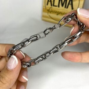 Pulsera eslabones cuadrados