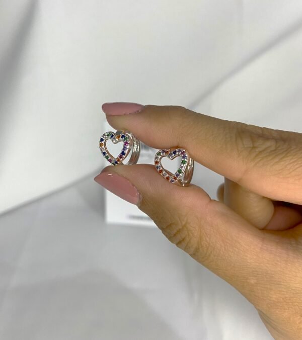 Argollas Corazón Calado - Imagen 2