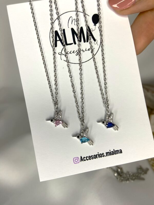 Cadena Colibrí AZUL