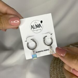 Argollas Cubic Tornasol
