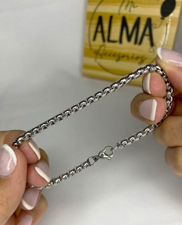 Pulsera rolo cuadrado 4mm