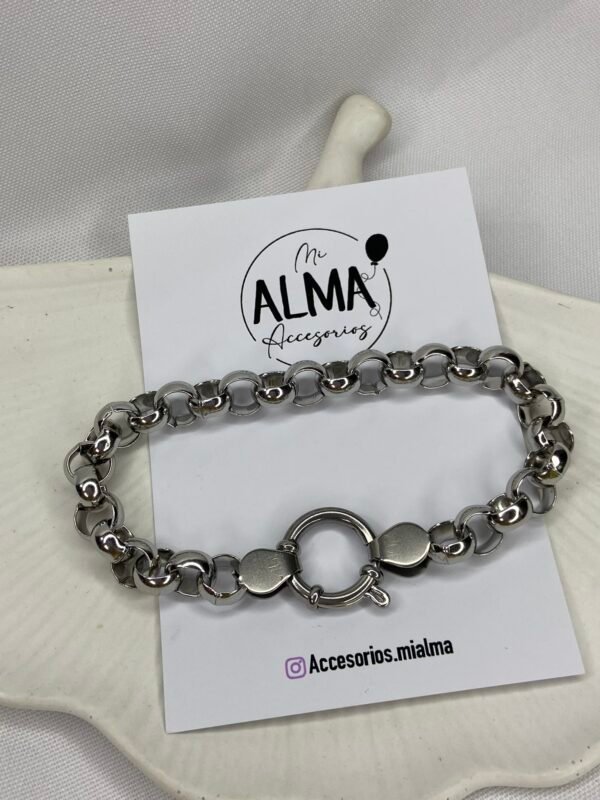 Pulsera Rolo 9mm con Cierre Marinero