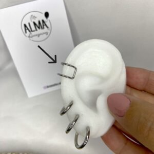 Aro Cuff Líneas rectas