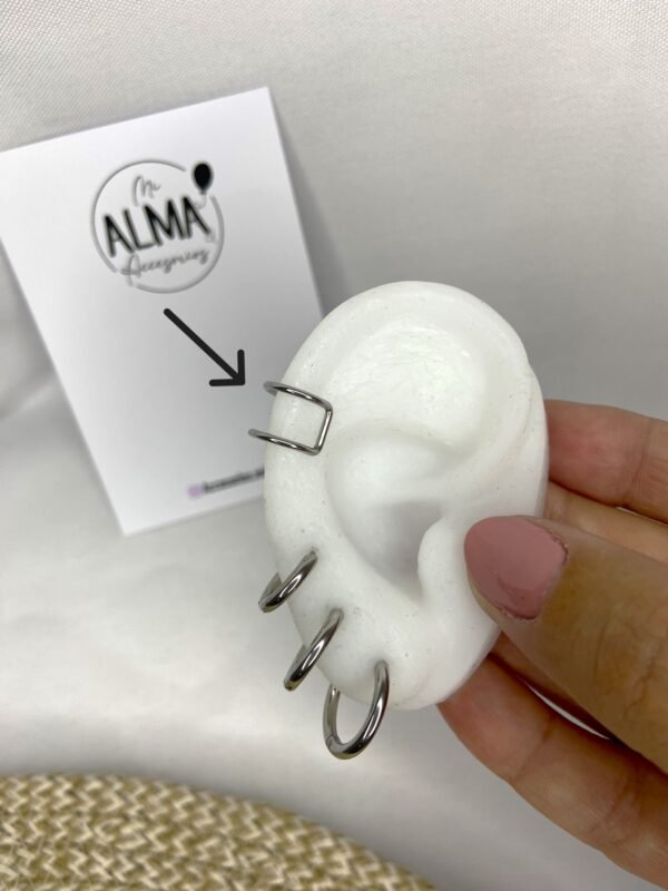 Aro Cuff Líneas rectas