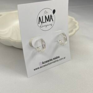 Argollitas Luz Cristal 12mm