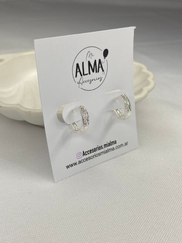 Argollitas Luz Cristal 12mm