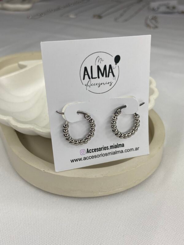 Argollas Bolitas 1,5cm