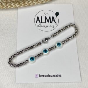 Pulsera Ojo Protector con Nácar