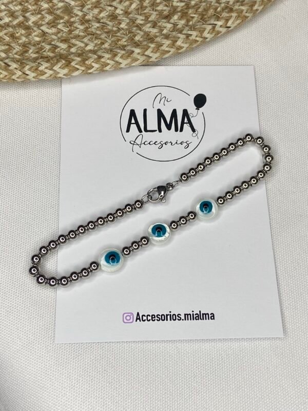 Pulsera Ojo Protector con Nácar