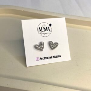 Aros Corazón Strass