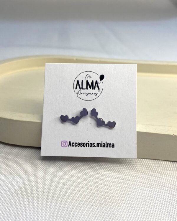 Aros Miniatura Corazonx3