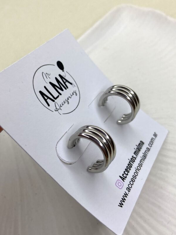 Argollas Pasantes MILAN - Imagen 3