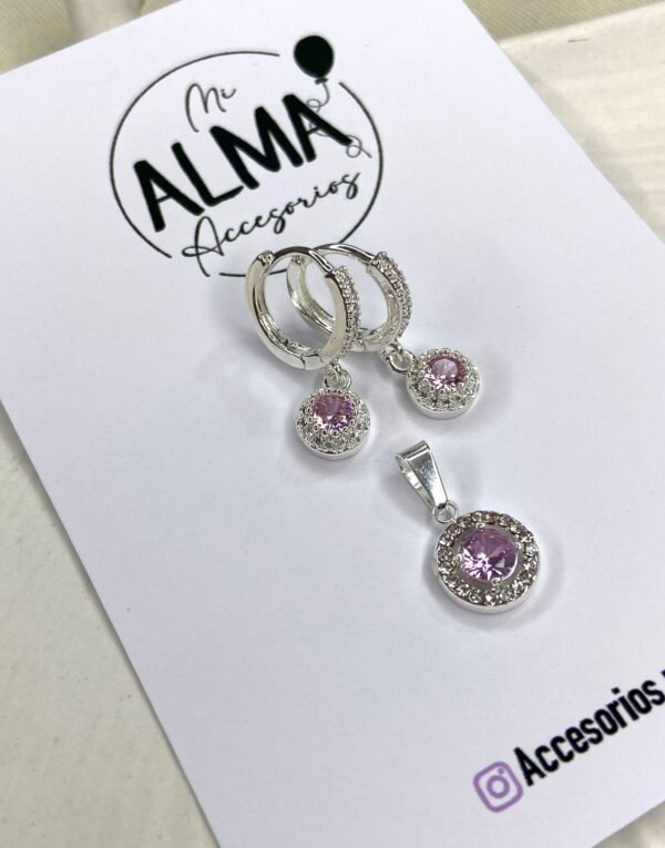 Conjunto: Argollas Siena + Dije Génova (sin cadena)