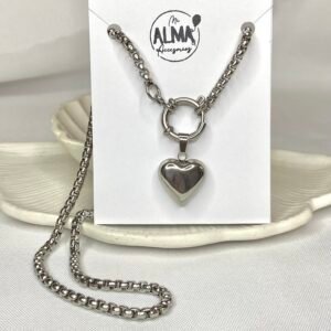 Cadena + Dije Corazón inflado