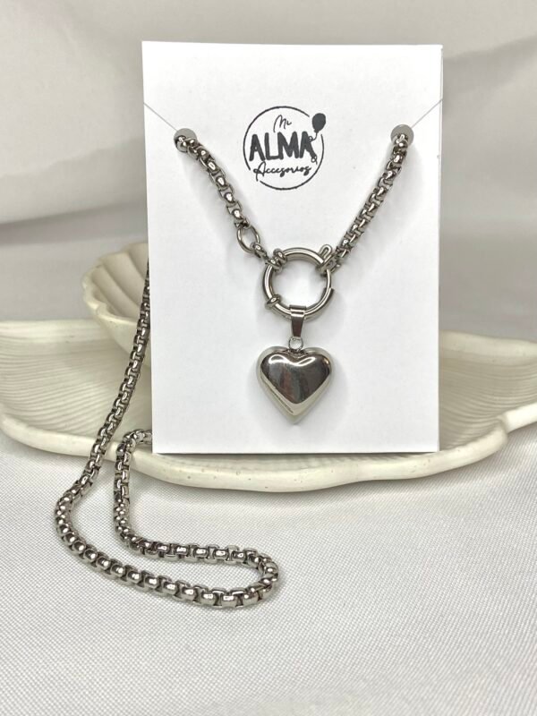 Cadena + Dije Corazón inflado
