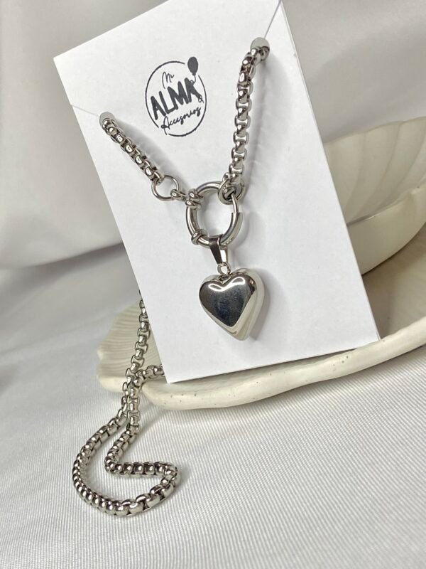 Cadena + Dije Corazón inflado - Imagen 2
