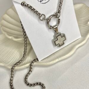 Cadena + Cruz de Eq maciza
