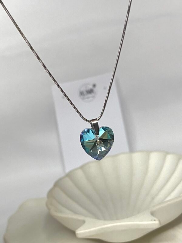 Cadena + Corazón Celeste